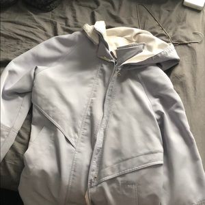 grey trench coat
